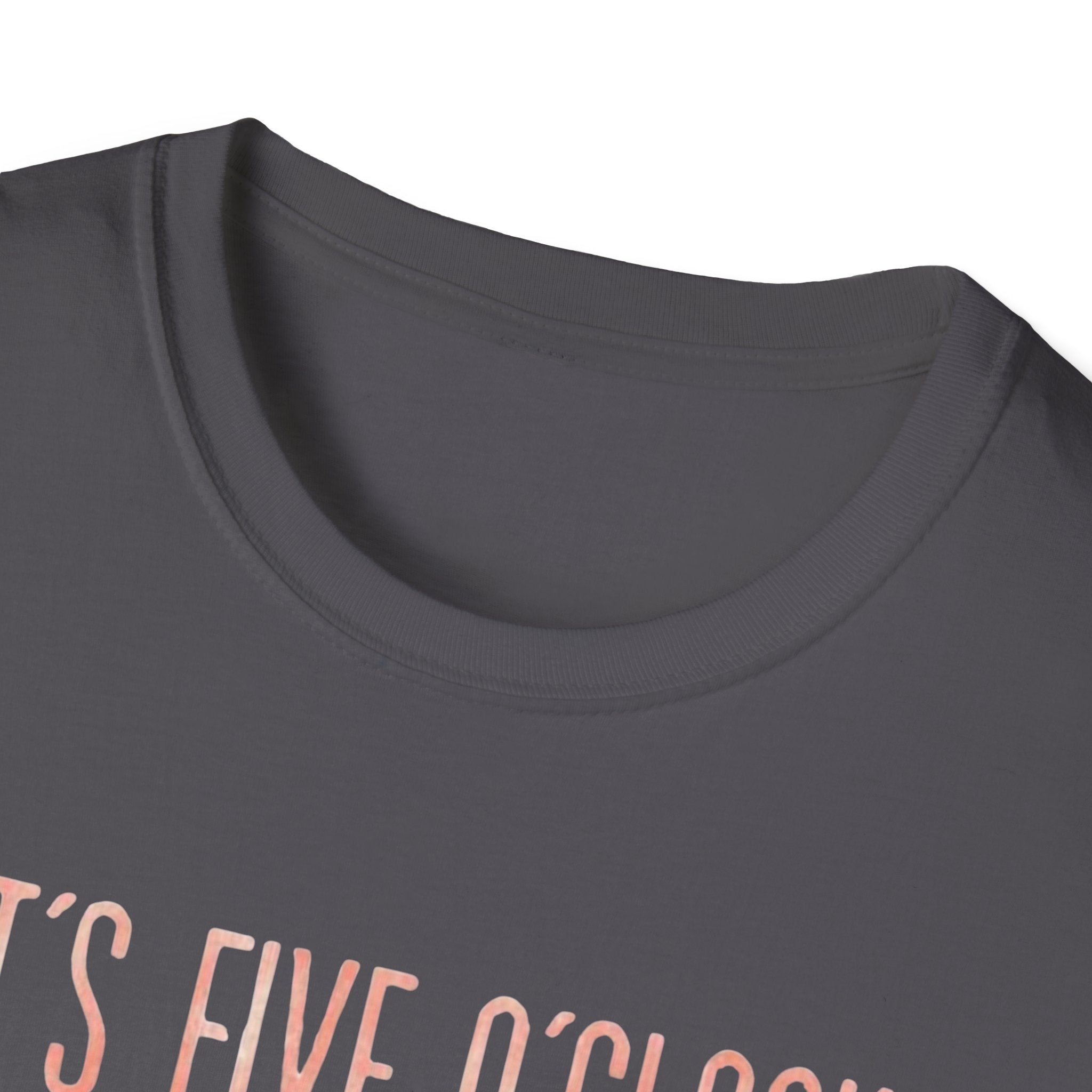 T-Shirt: "It’s Five O’Clock Somewhere" Pastel Vacation Tee