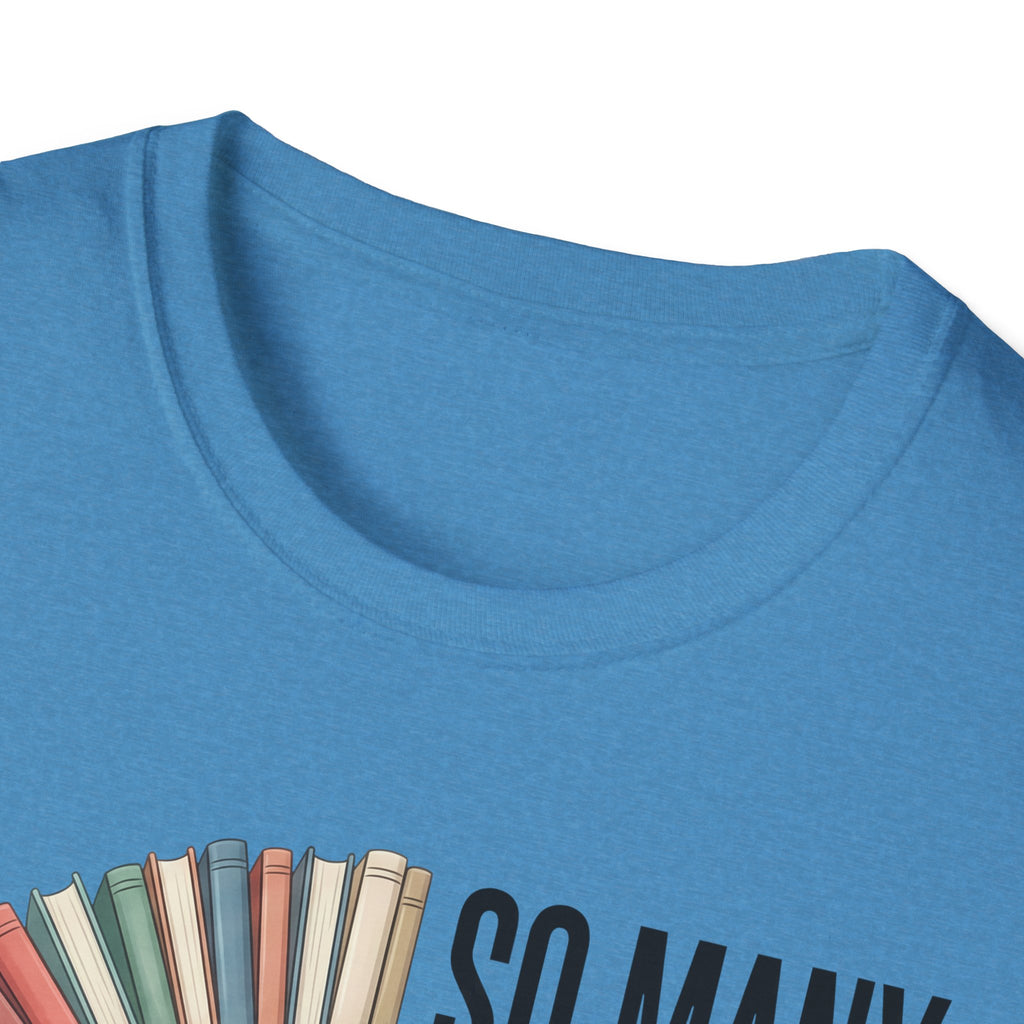 So Many Books So Little Time T-Shirt — Reader Clock Graphic Tee