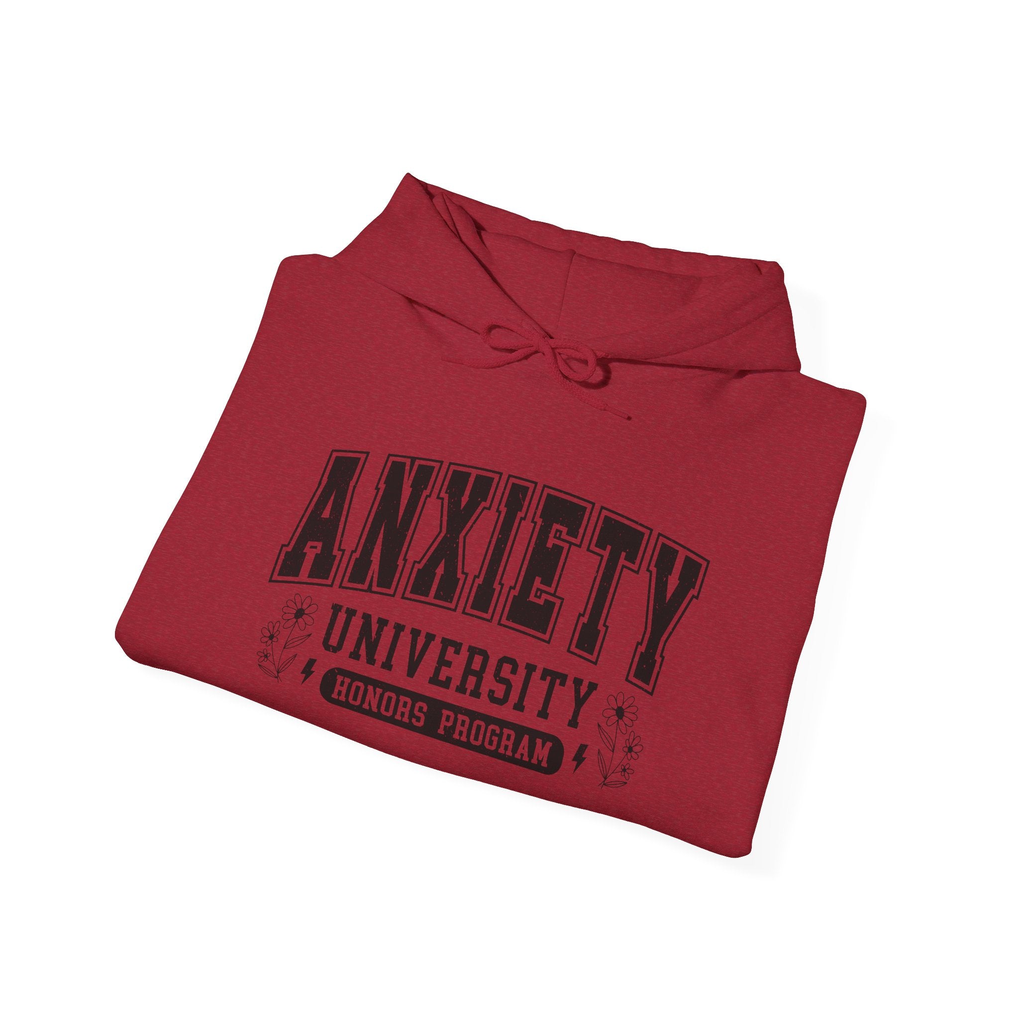Anxiety University Hoodie — 'Anxiety University Honors Program' Graphic Sweatshirt