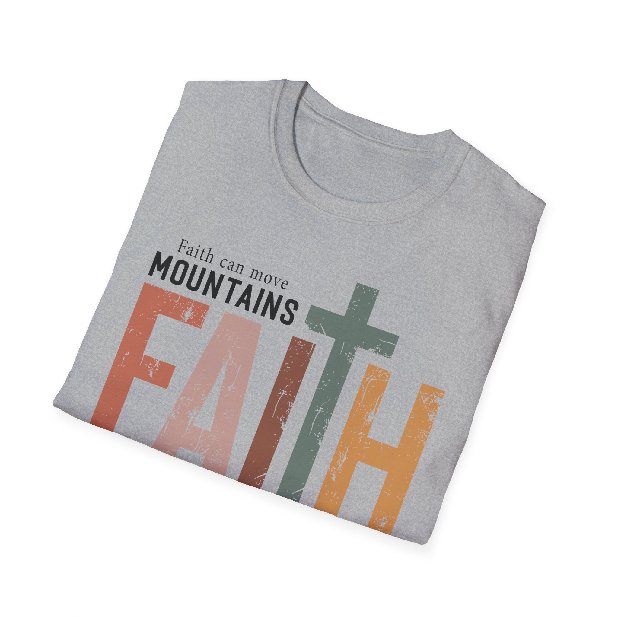 Faith Mountains T-Shirt — Matthew 17:20 Christian Inspirational Tee