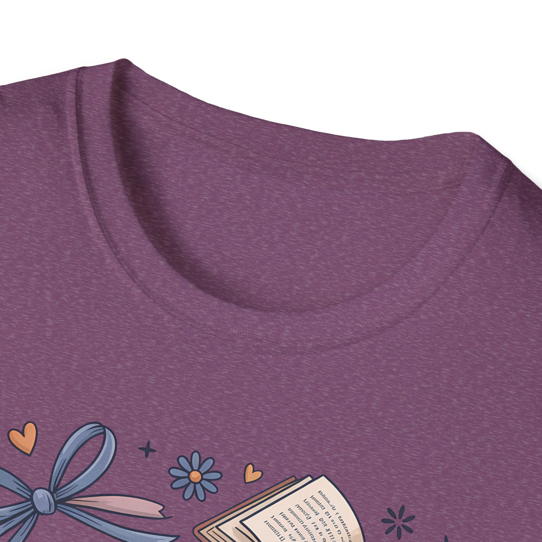 T-Shirt — "Just One More Chapter" Book Lover Tee with Glasses & Coffee
