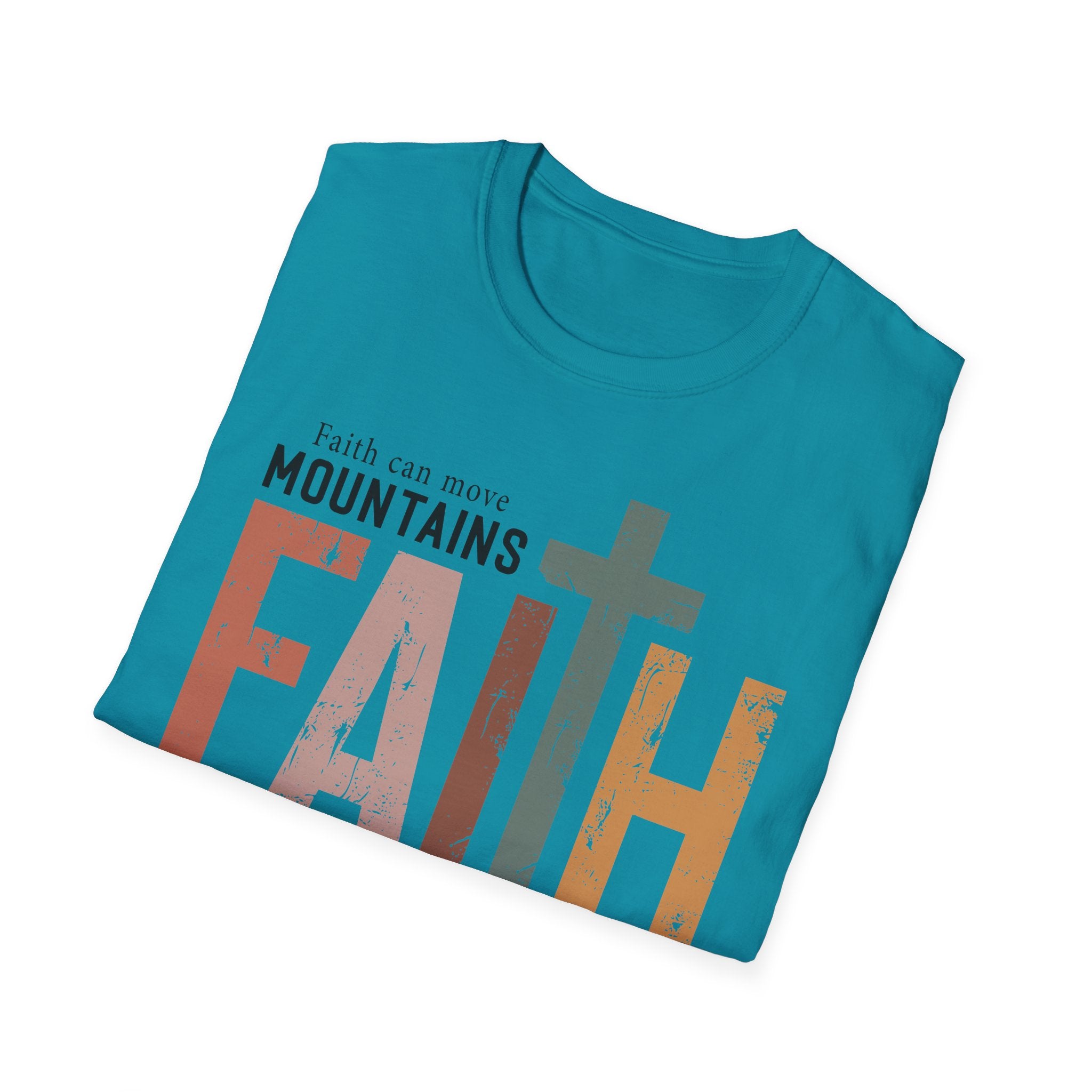 Faith Mountains T-Shirt — Matthew 17:20 Christian Inspirational Tee