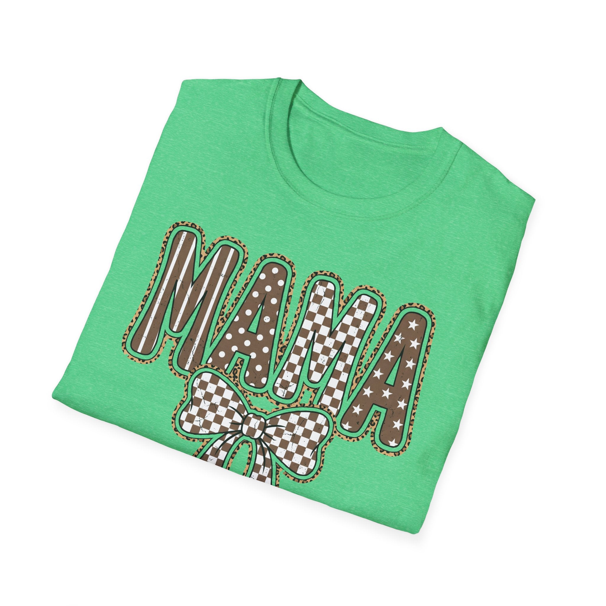Mama Graphic T-Shirt — Polka Dot Lettering with Bow | Mother’s Day Gift