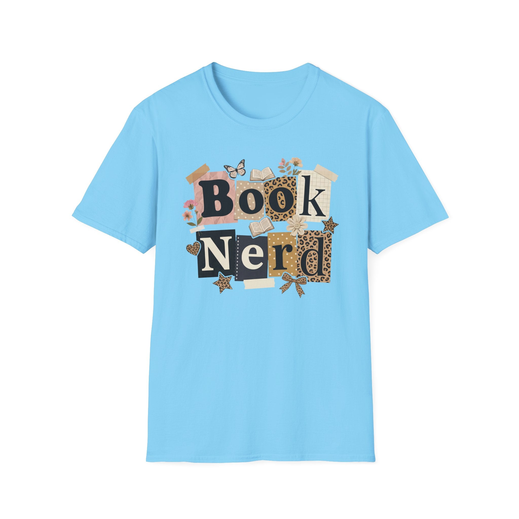 Book Nerd T-Shirt — Vintage Collage Reading Lover Tee