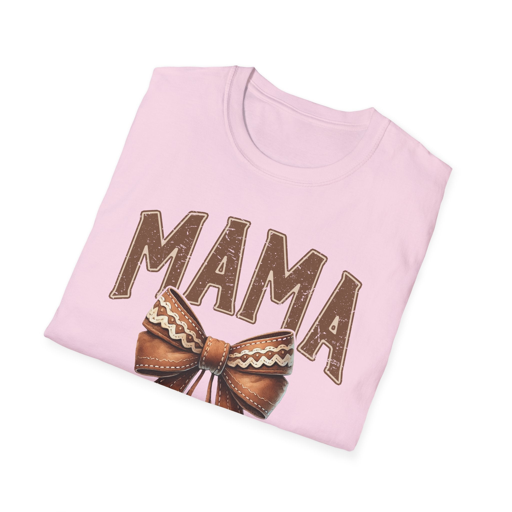 Mama Bow T-Shirt — Vintage Rustic Mom Graphic Tee for Mother's Day