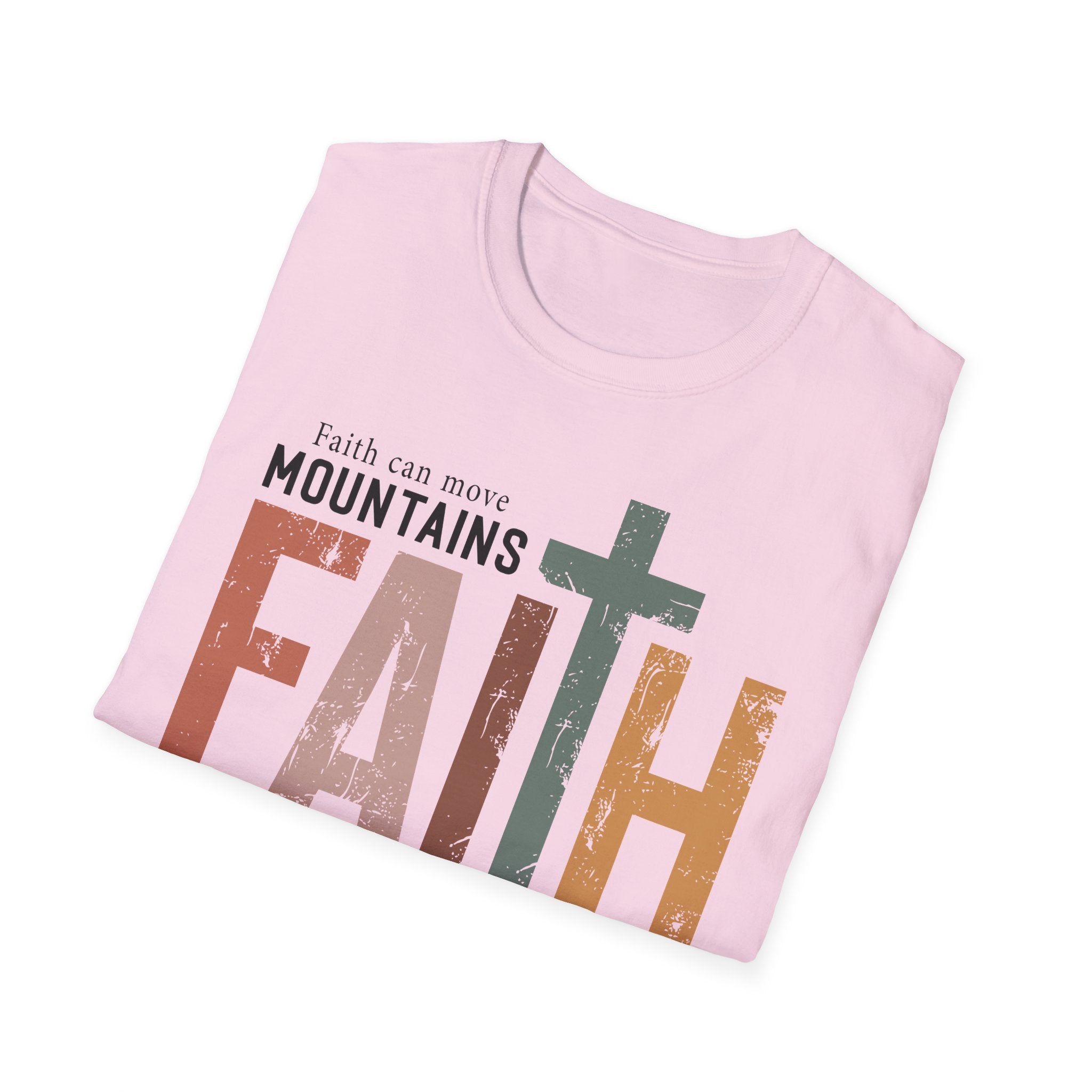 Faith Mountains T-Shirt — Matthew 17:20 Christian Inspirational Tee