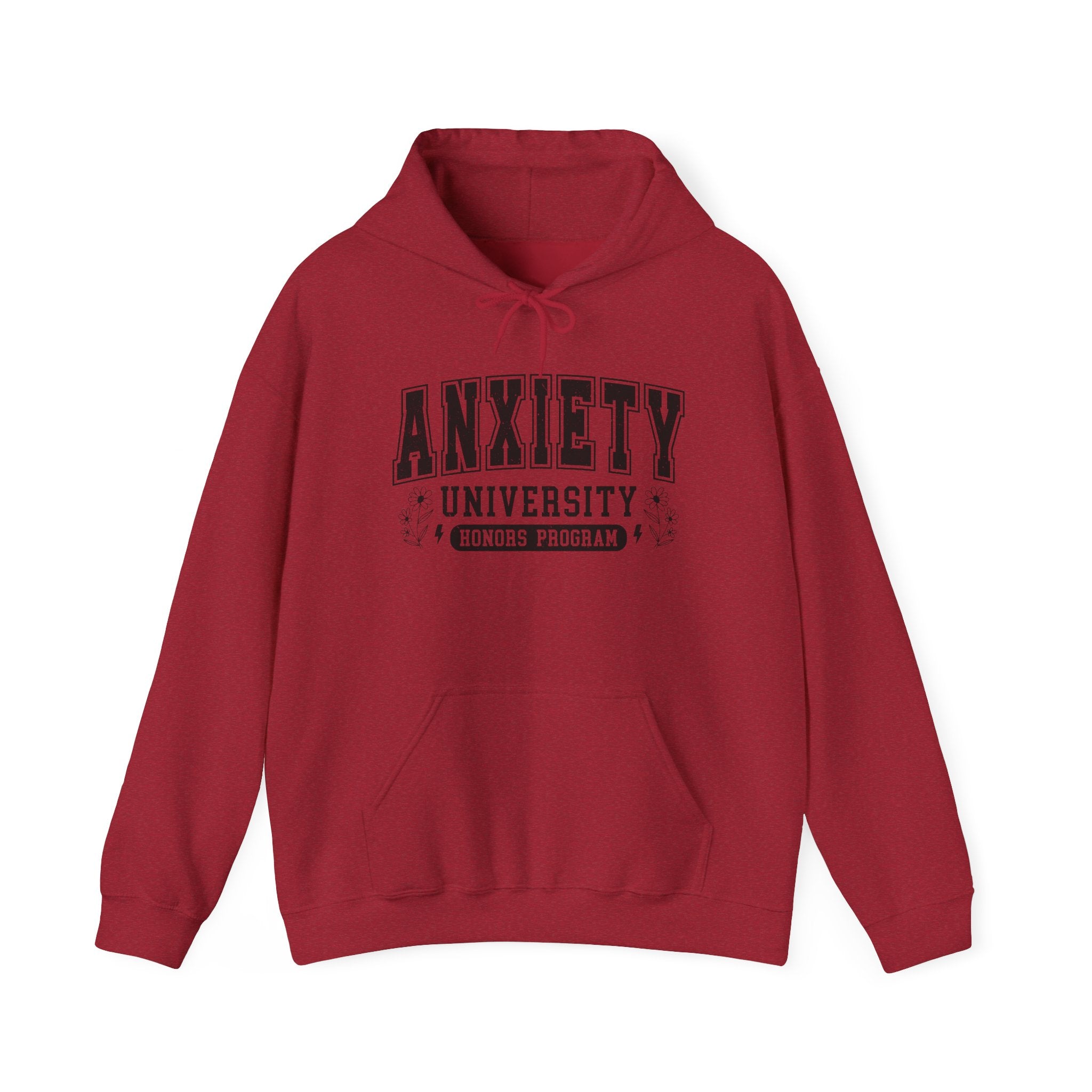 Anxiety University Hoodie — 'Anxiety University Honors Program' Graphic Sweatshirt