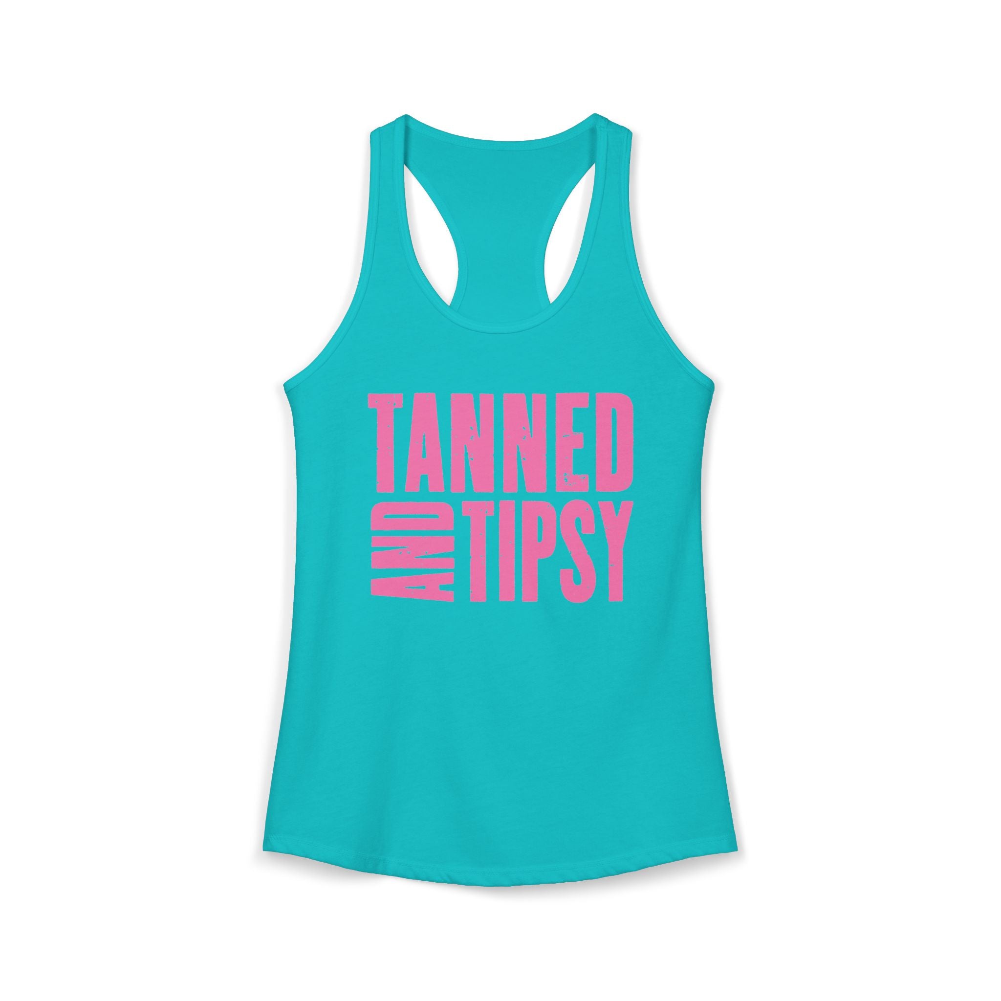 Tanned and Tipsy -- Women's Ideal Racerback Tank