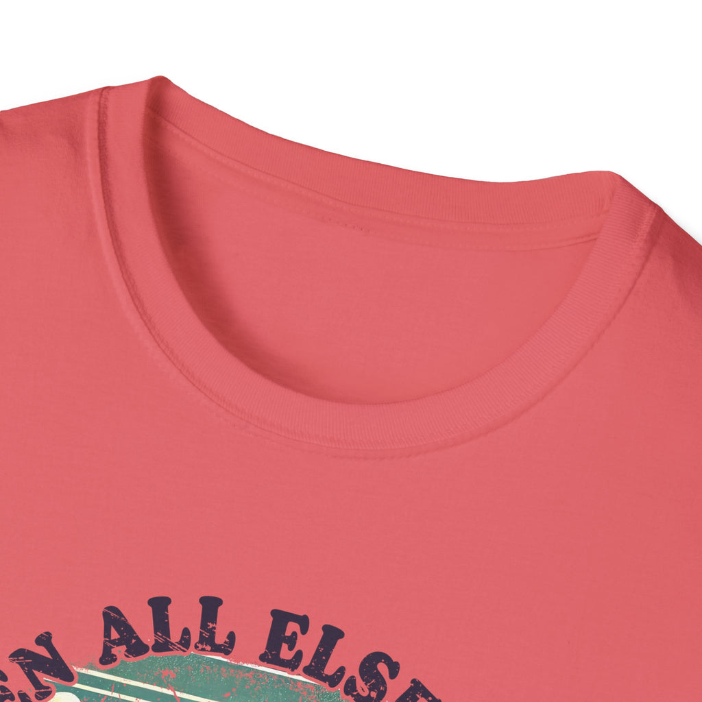 Faith-Based Graphic T-Shirt — "When All Else Fails, God Doesn't" Desert Sunset Design