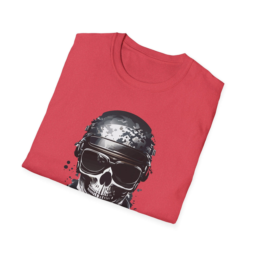 Skull Soldier Graphic T-Shirt — Tactical Skull Helmet Design