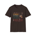 Funny Hunting T-Shirt — "I’m Into Fitness (Fitness Deer in My Freezer)"