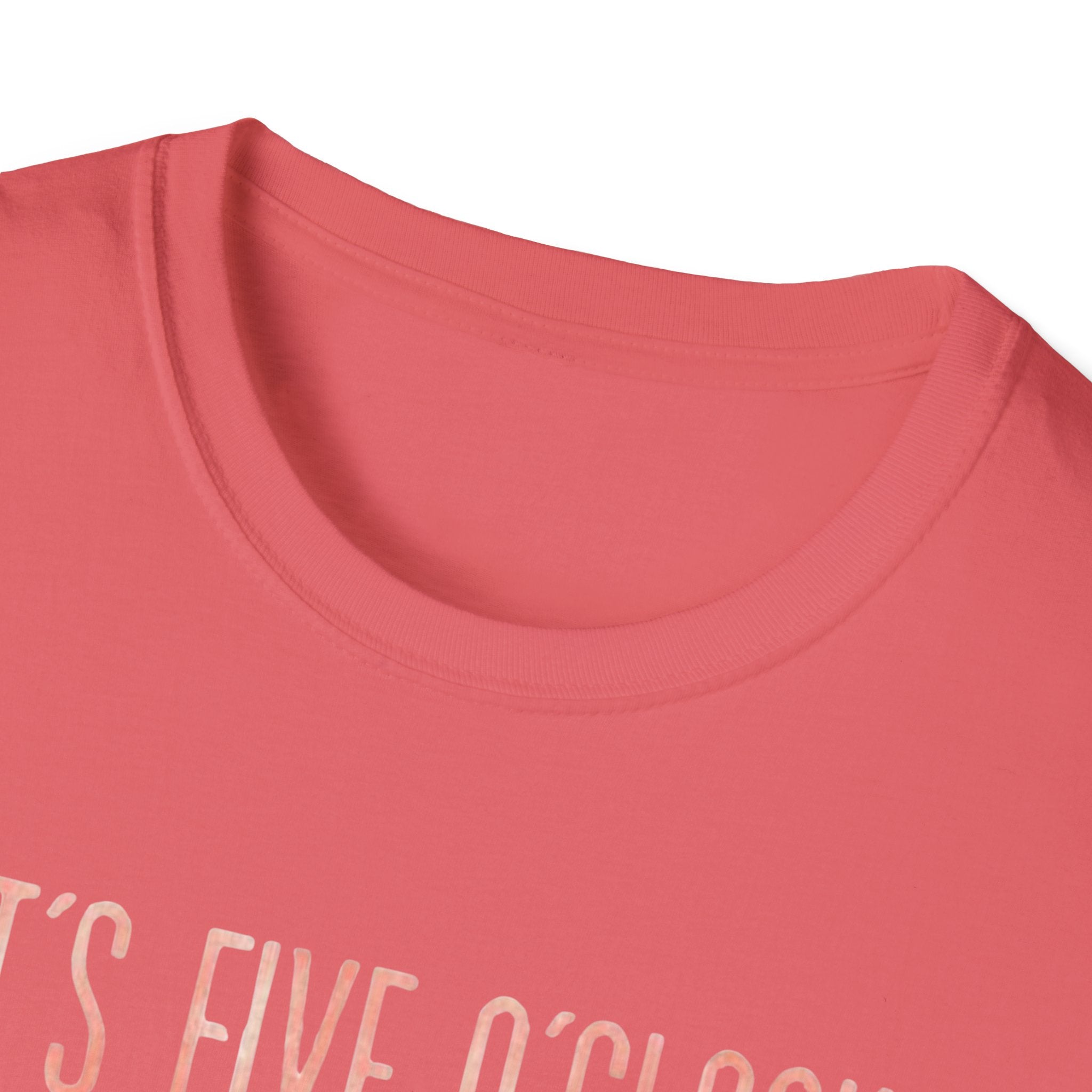 T-Shirt: "It’s Five O’Clock Somewhere" Pastel Vacation Tee