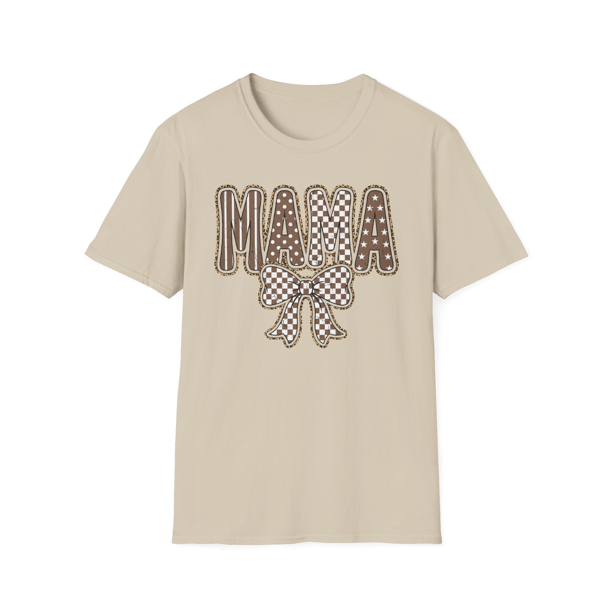 Mama Graphic T-Shirt — Polka Dot Lettering with Bow | Mother’s Day Gift