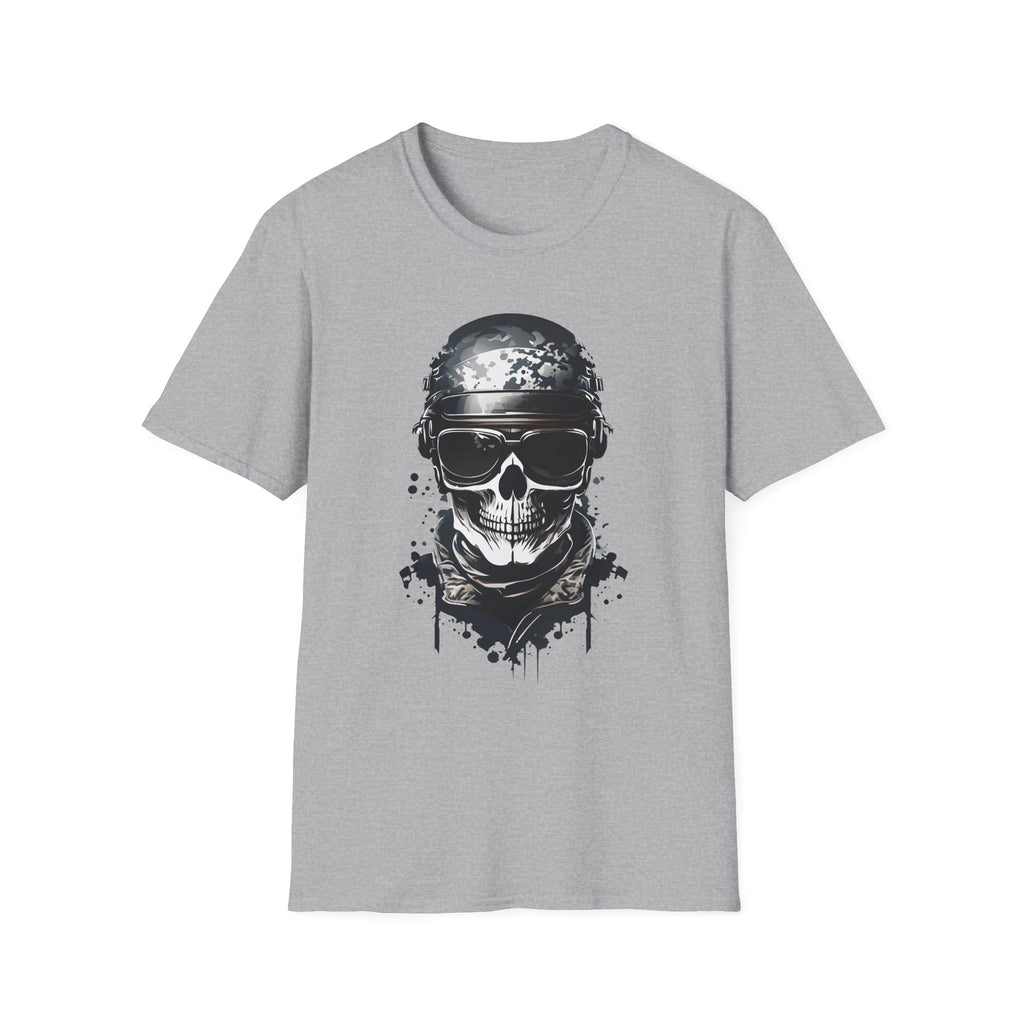 Skull Soldier Graphic T-Shirt — Tactical Skull Helmet Design