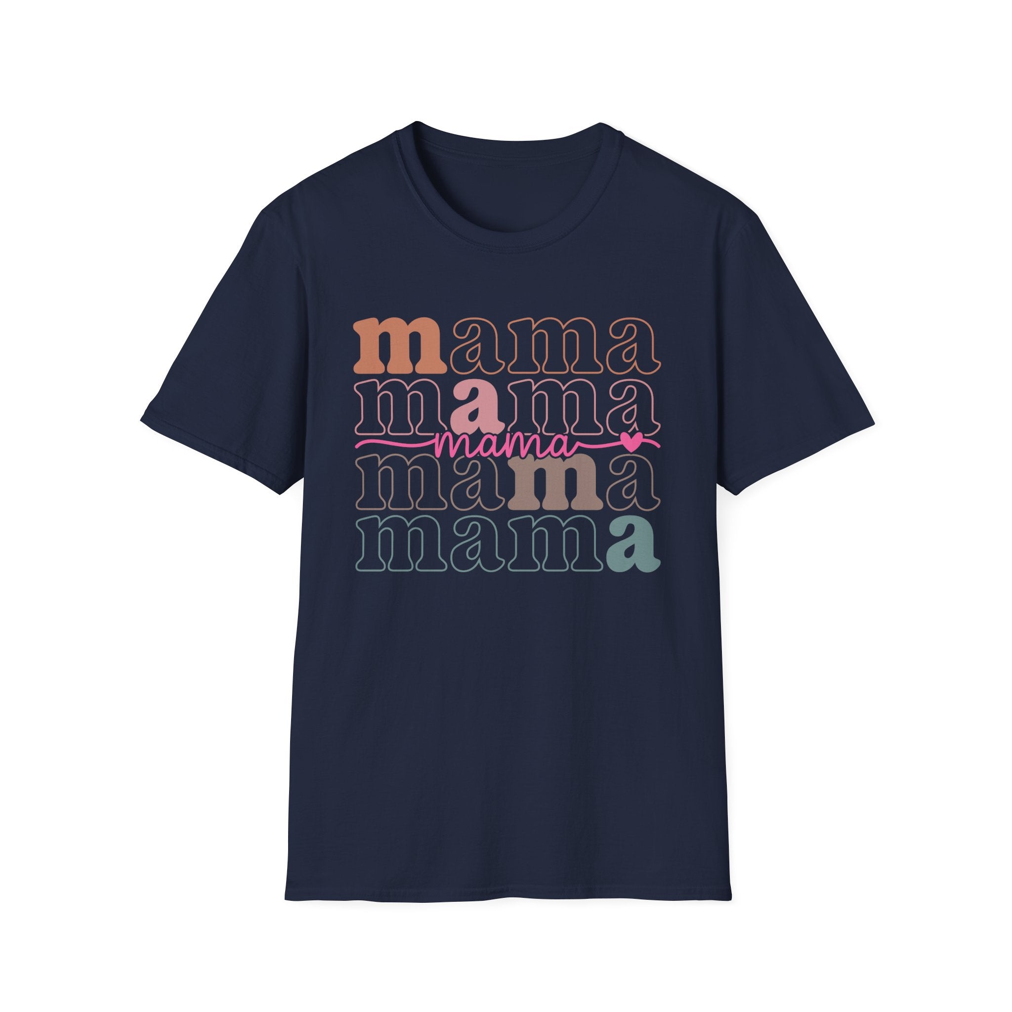 Mama Retro Stack T-Shirt — Feminine Mother’s Day Tee