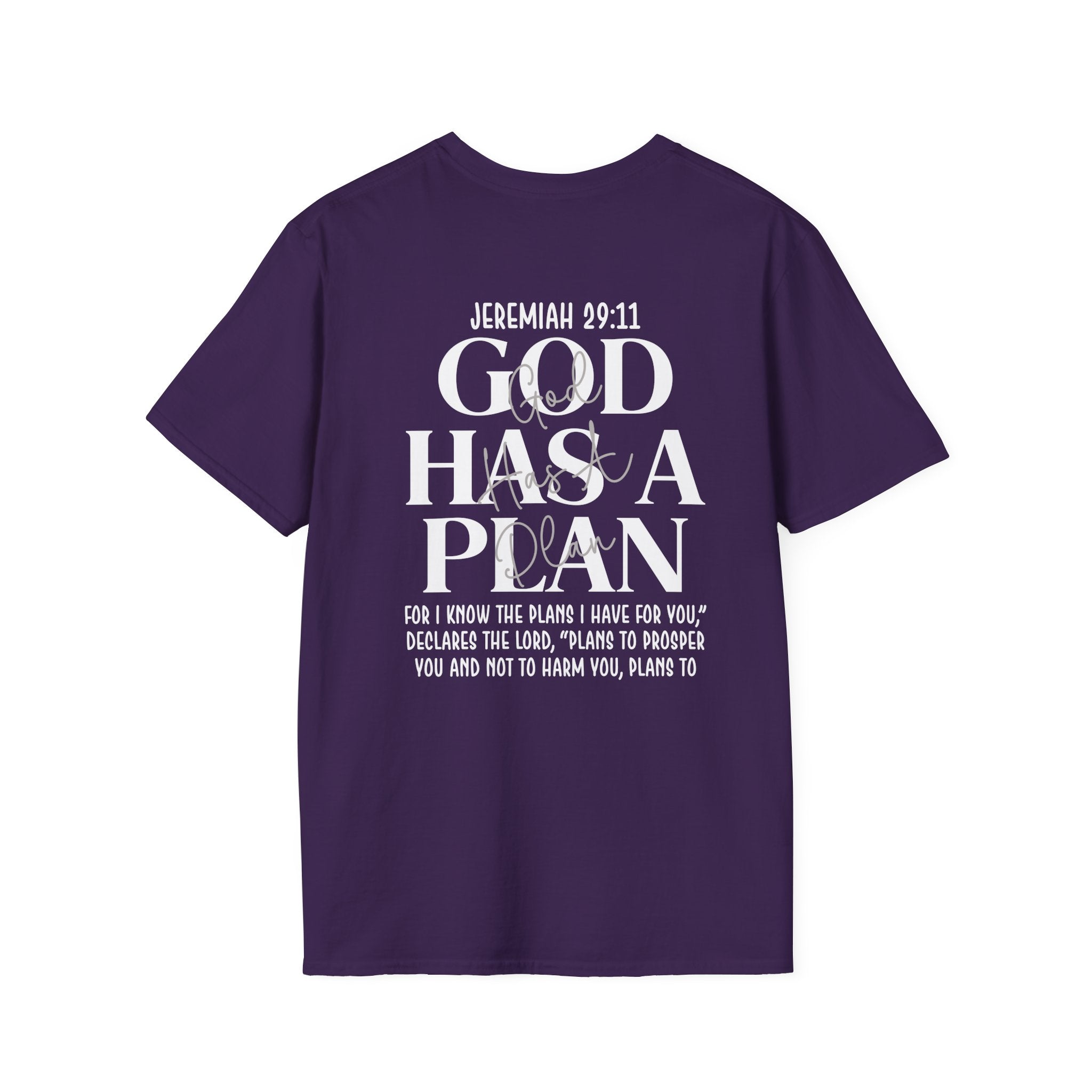 God Has a Plan T-Shirt — Jeremiah 29:11 Christian Faith Tee