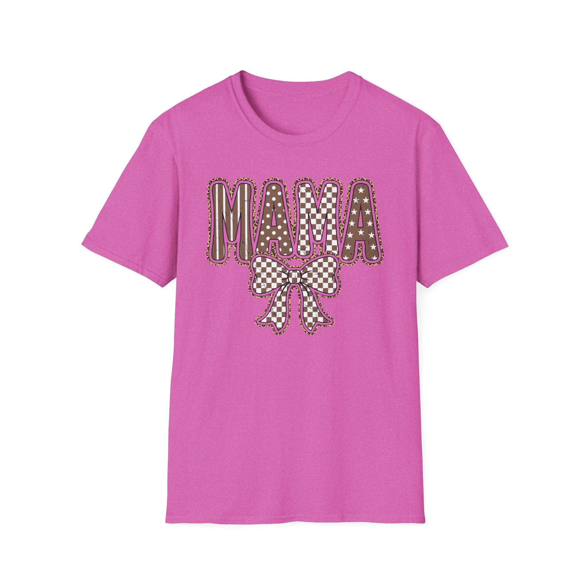 Mama Graphic T-Shirt — Polka Dot Lettering with Bow | Mother’s Day Gift