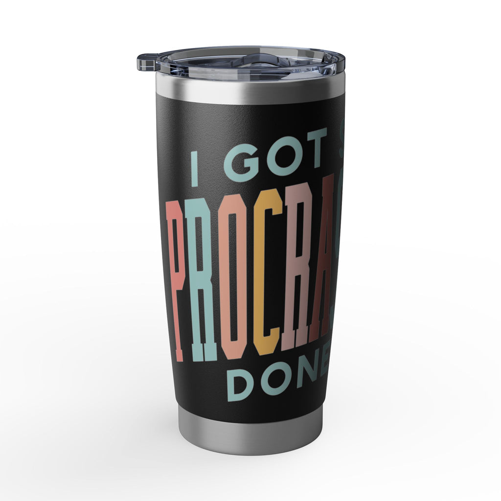Vagabond 20oz Tumbler — 'Not So Much Procrastinating' Retro Travel Insulated Cup