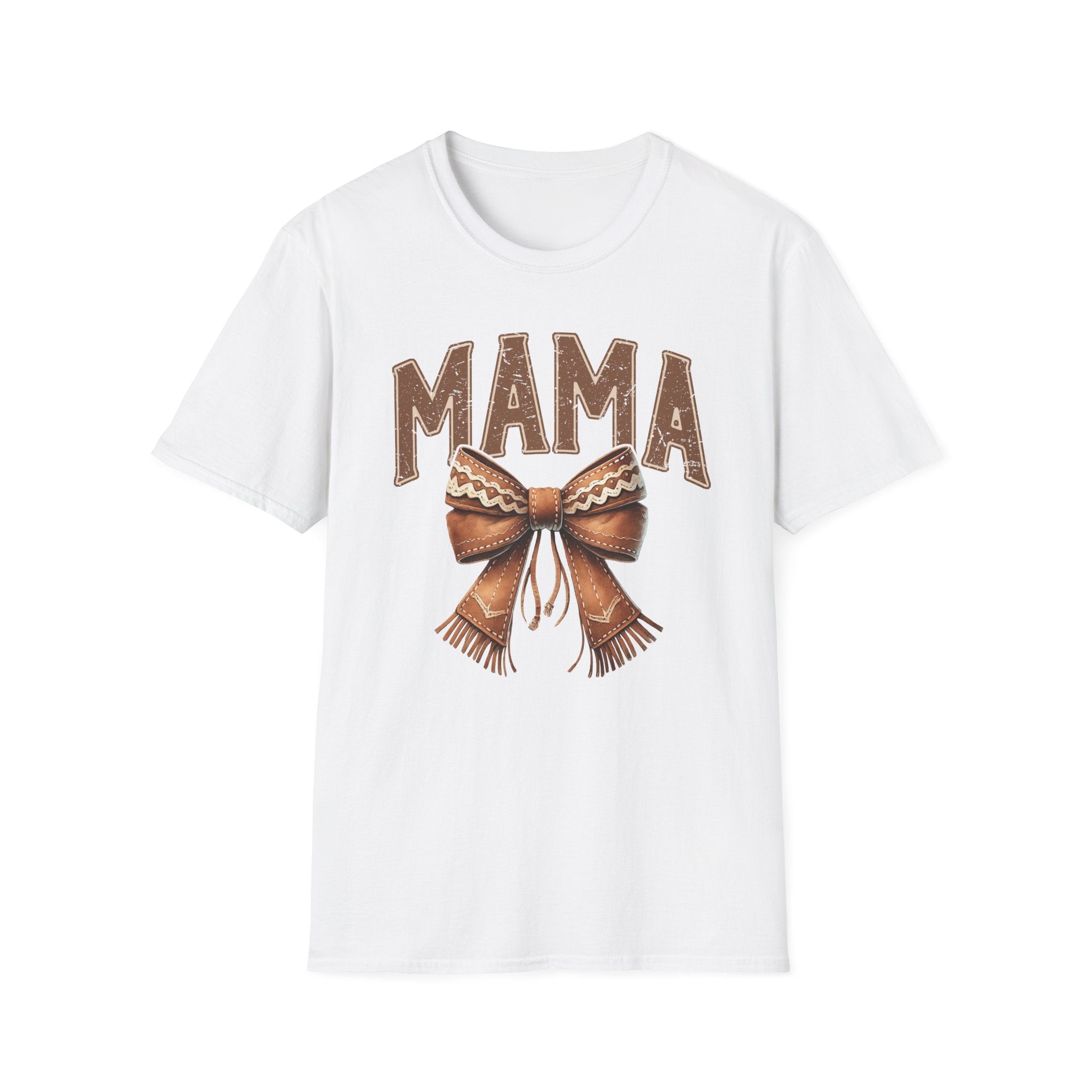 Mama Bow T-Shirt — Vintage Rustic Mom Graphic Tee for Mother's Day