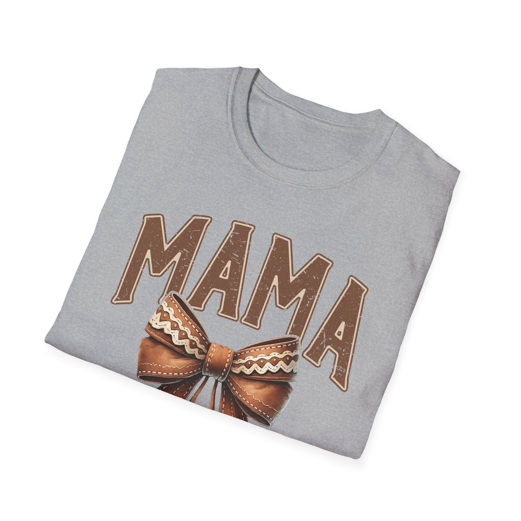Mama Bow T-Shirt — Vintage Rustic Mom Graphic Tee for Mother's Day