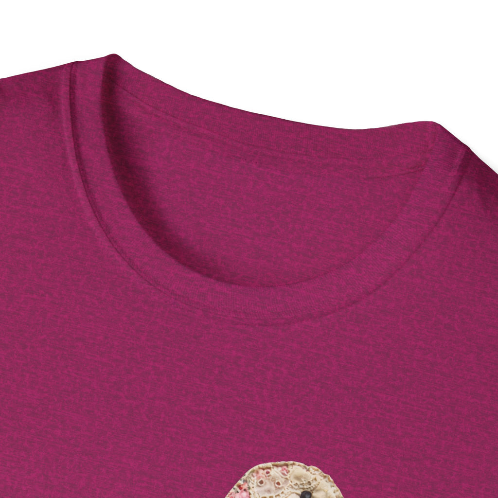 Vintage Patchwork Duck T-Shirt — Cute Floral Goose with Bow Tee