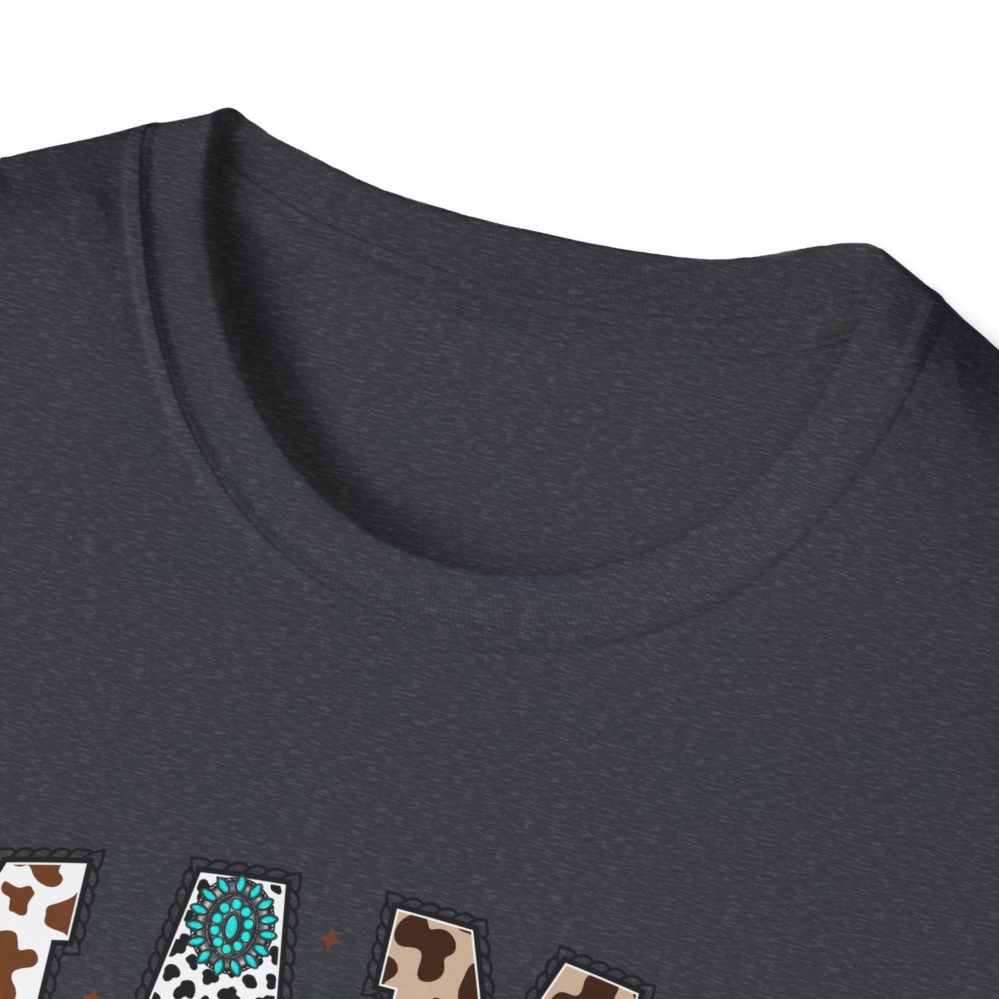 Mama Leopard Print Tee with Teal Bow – Cute Mother's Day Shirt