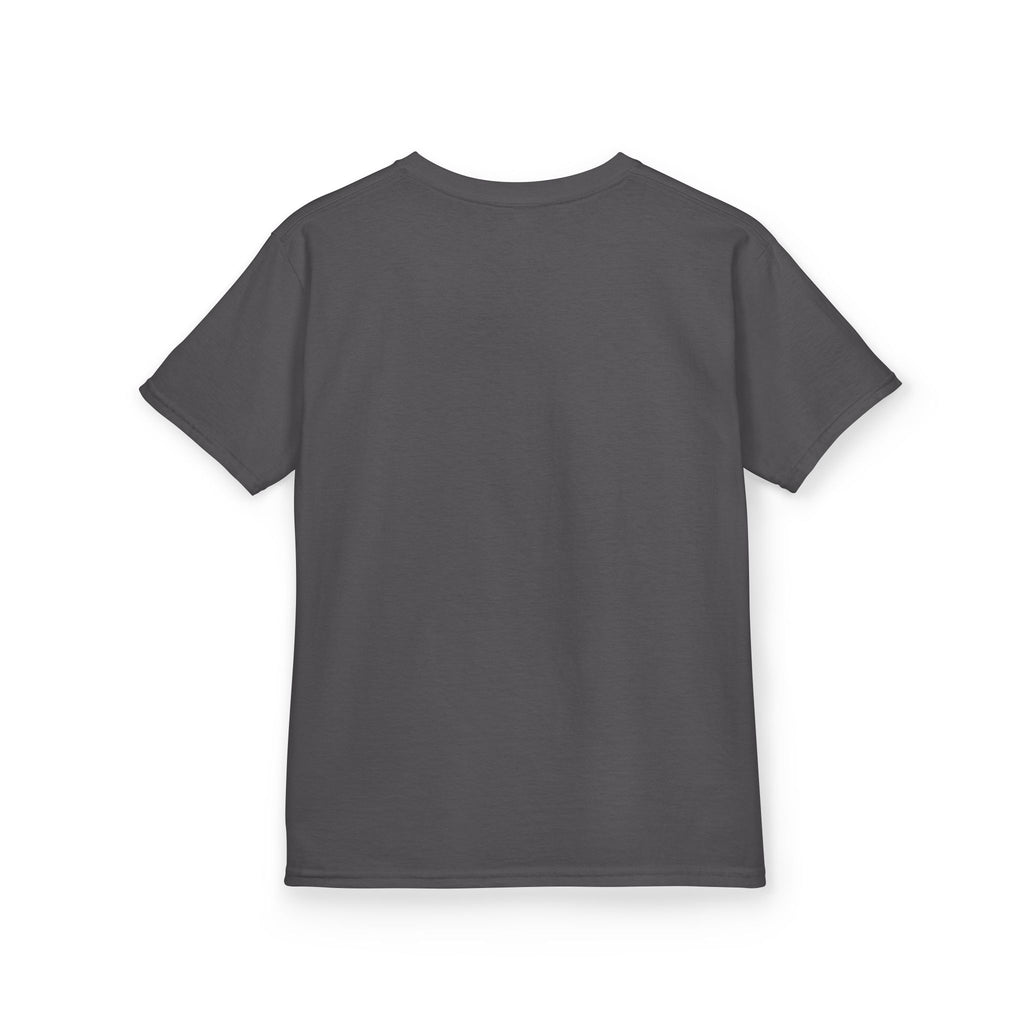 Kids T-Shirt — Vintage Bunny Girl Oval Portrait Tee (Pastel Floral, Bow Accent)