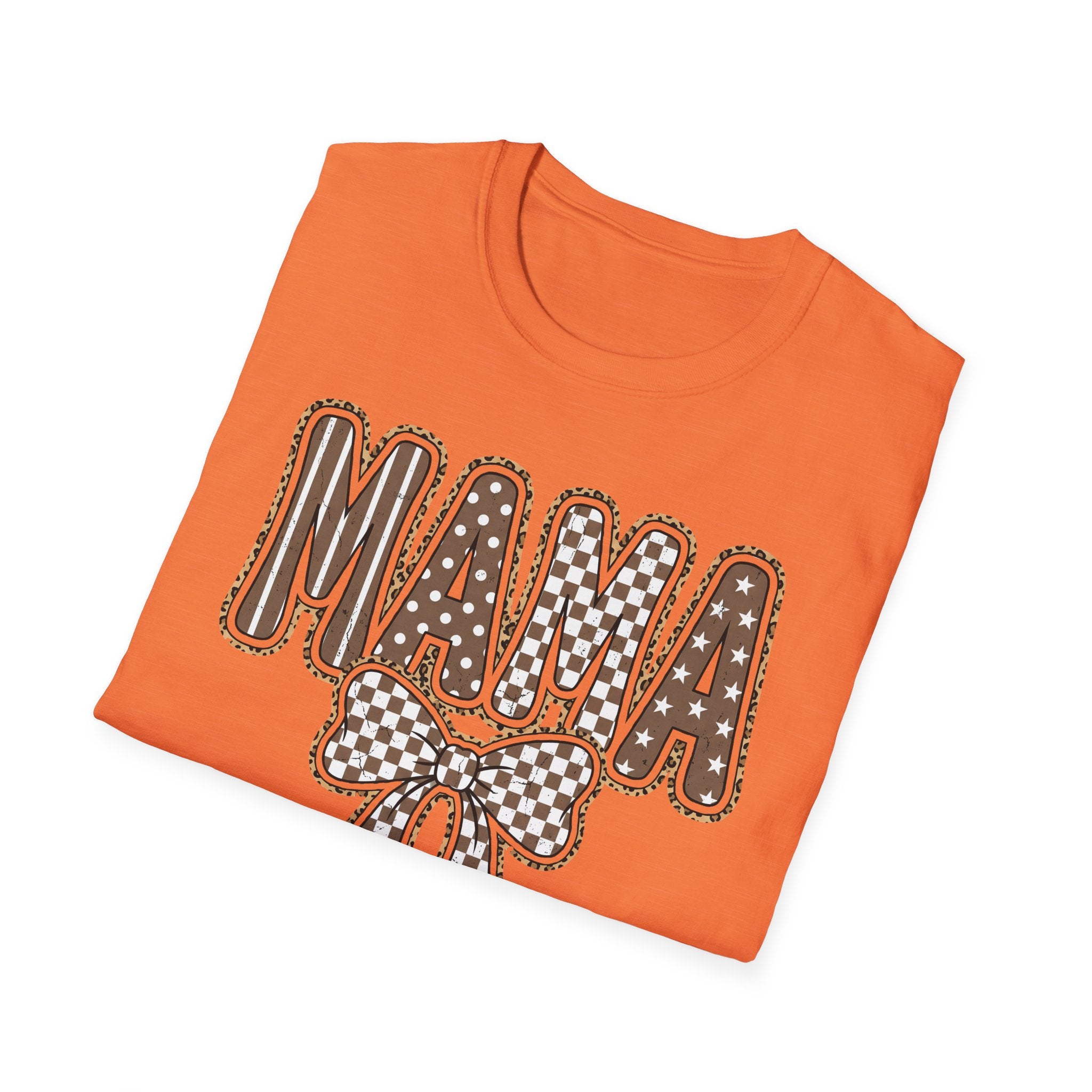 Mama Graphic T-Shirt — Polka Dot Lettering with Bow | Mother’s Day Gift