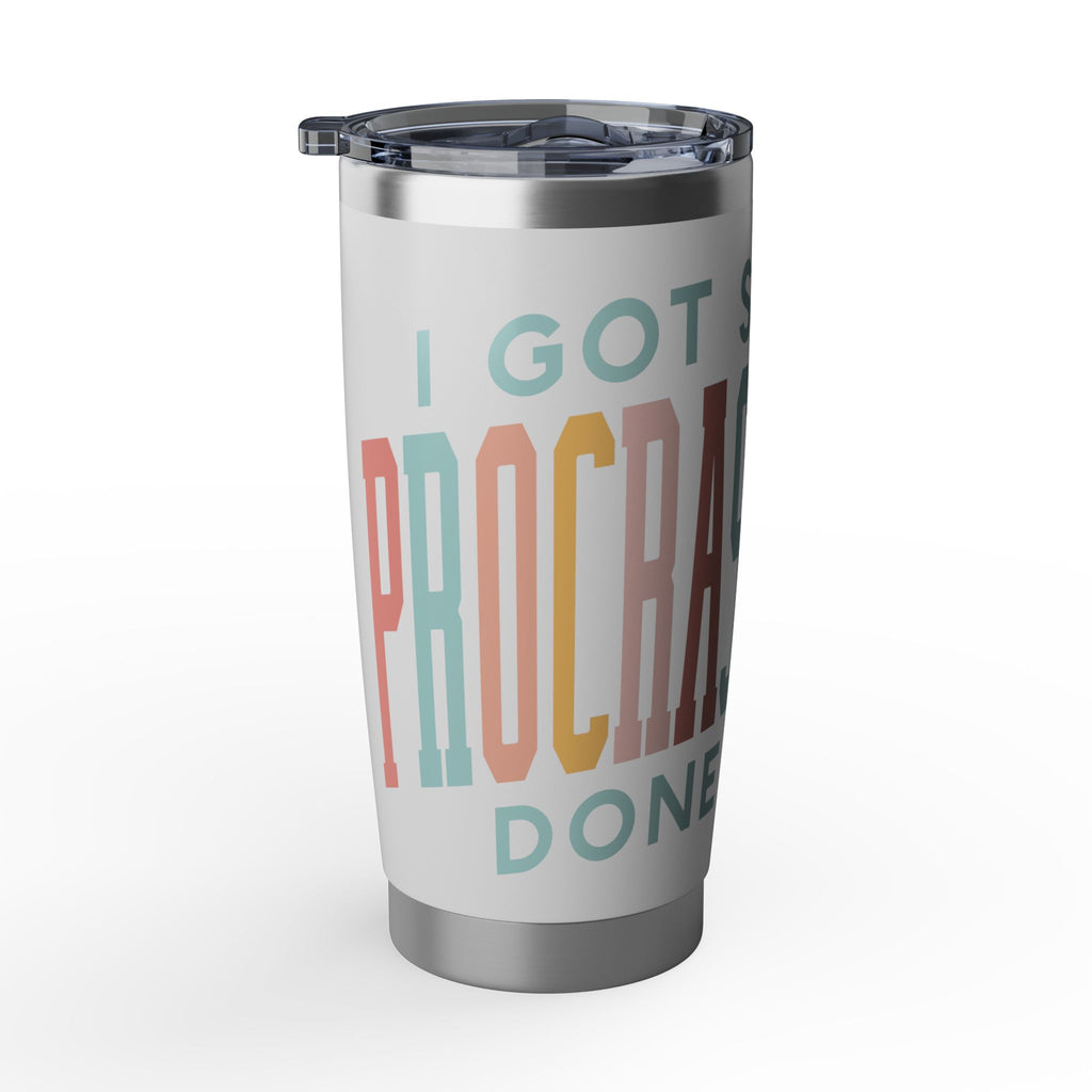 Vagabond 20oz Tumbler — 'Not So Much Procrastinating' Retro Travel Insulated Cup