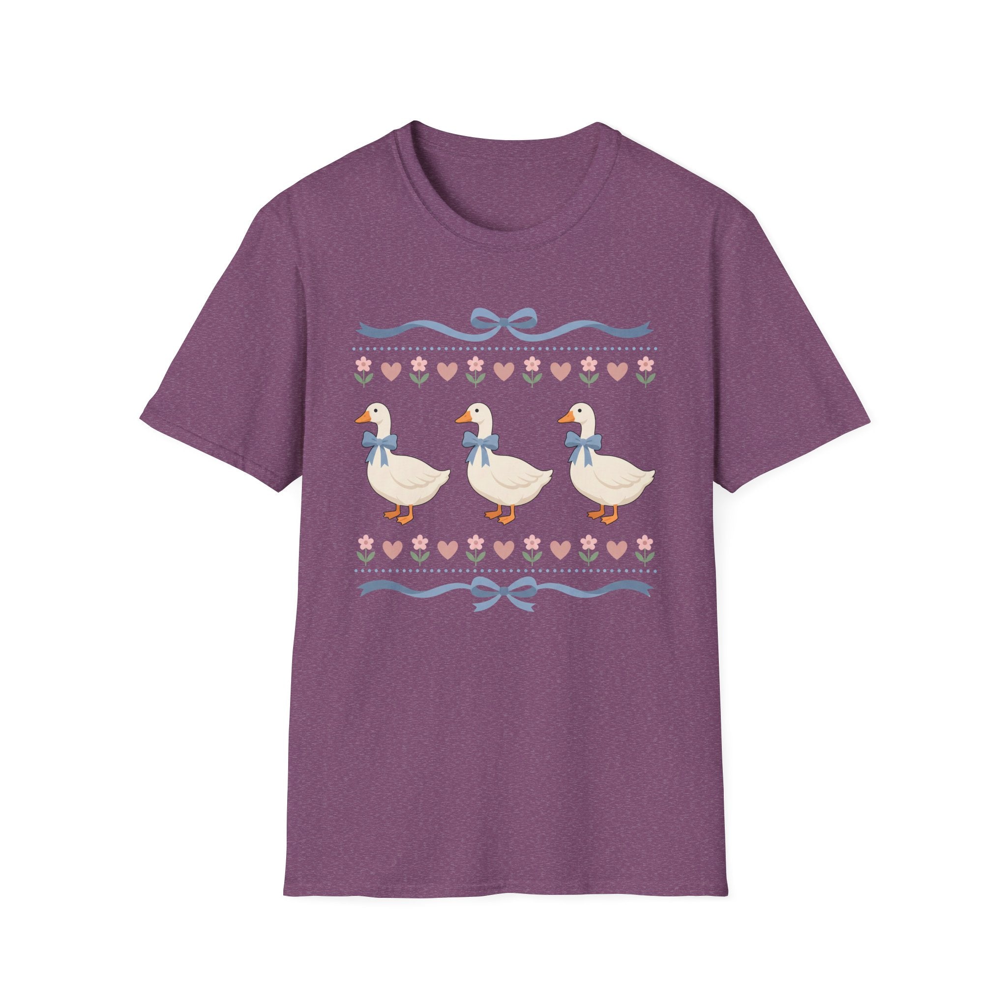 Duck Trio Tee — Cute Pastel Ducks with Bows Spring/Summer Graphic T-Shirt
