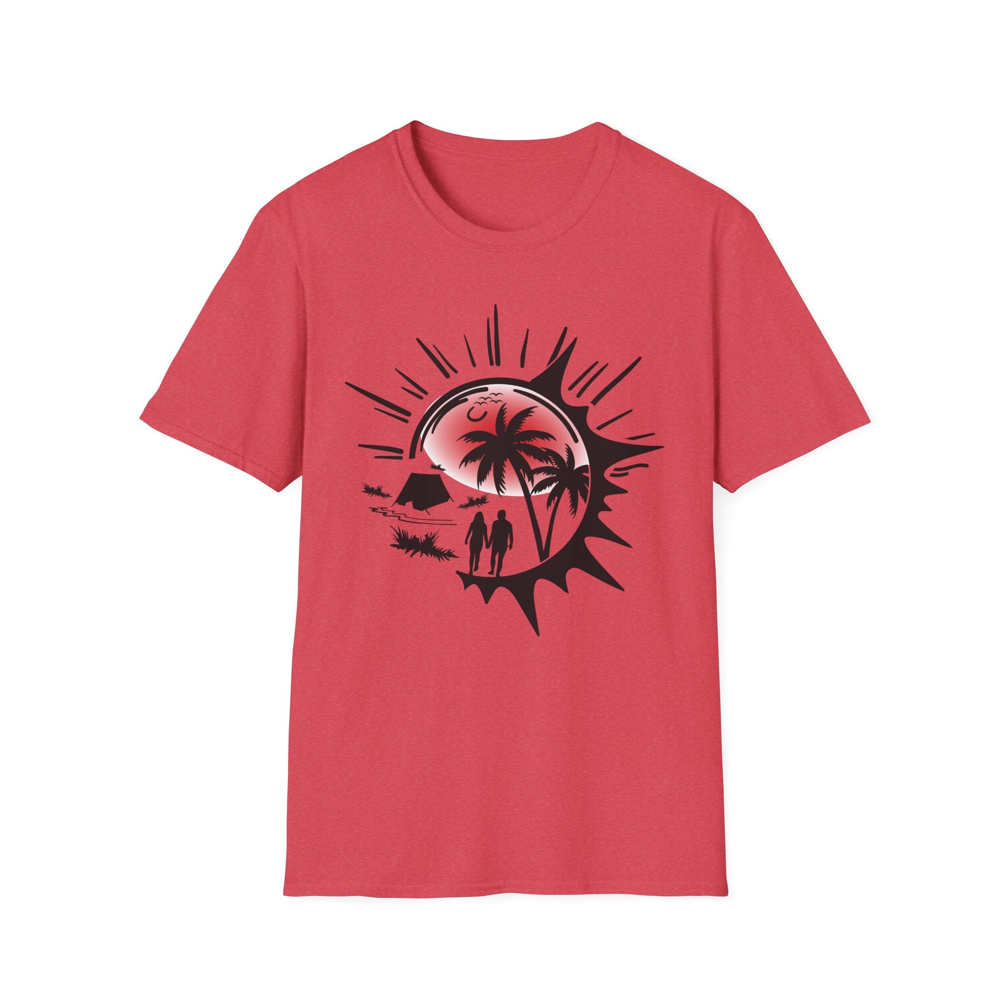 T-Shirt — Tropical Sunset Beach Graphic Tee