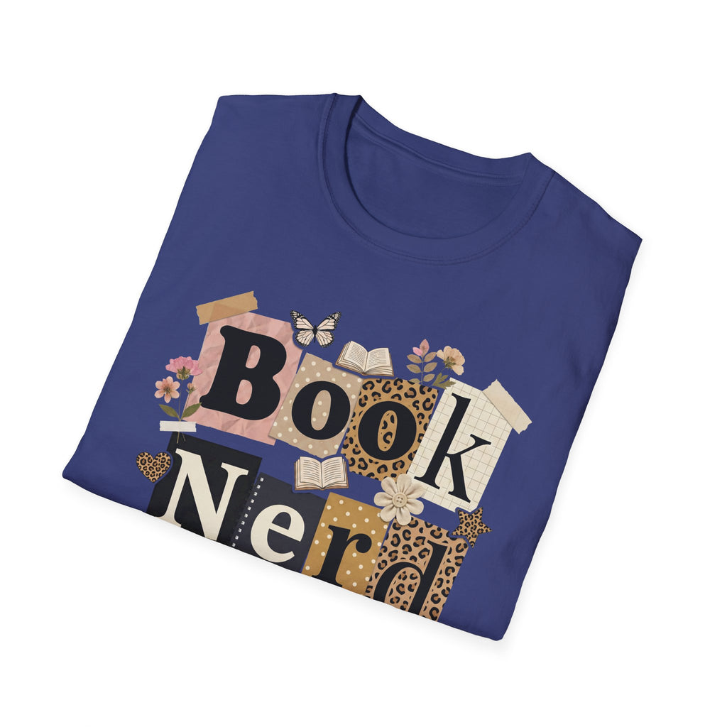Book Nerd T-Shirt — Vintage Collage Reading Lover Tee