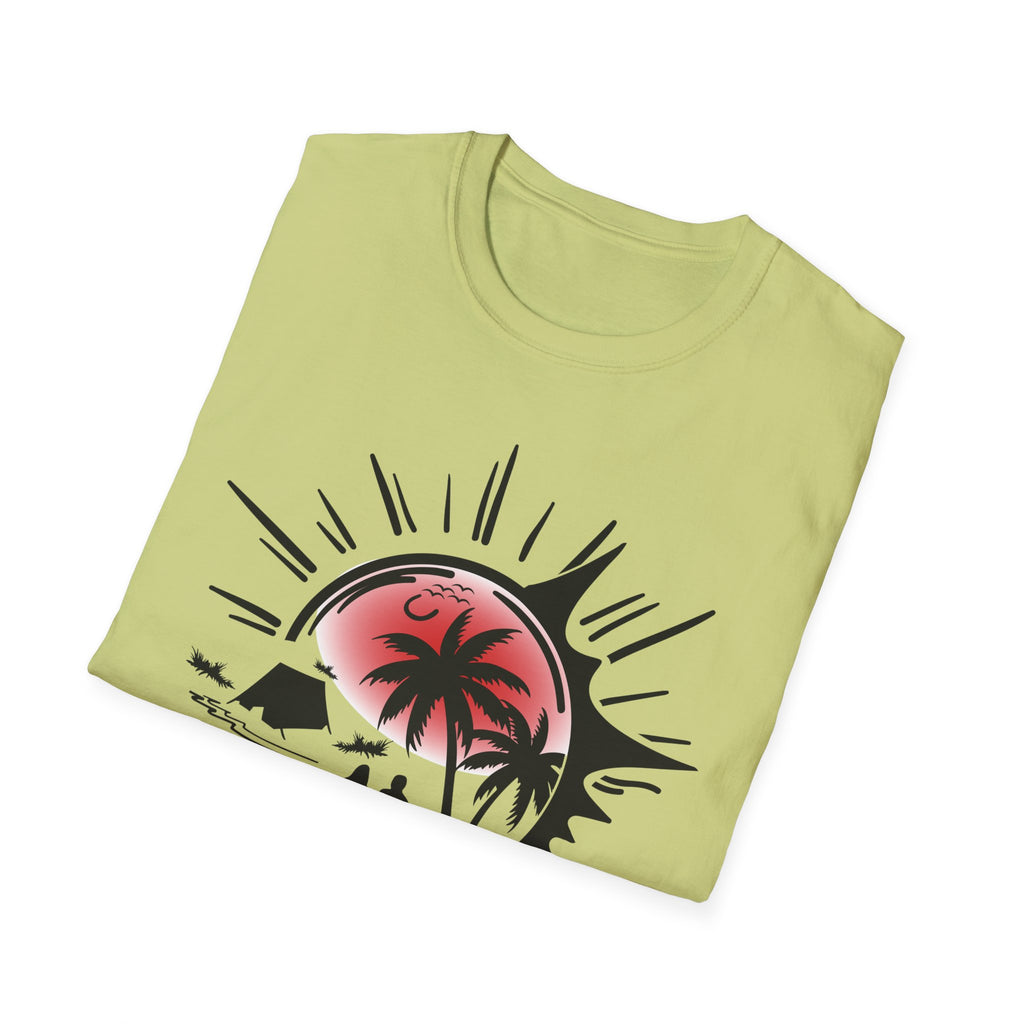 T-Shirt — Tropical Sunset Beach Graphic Tee