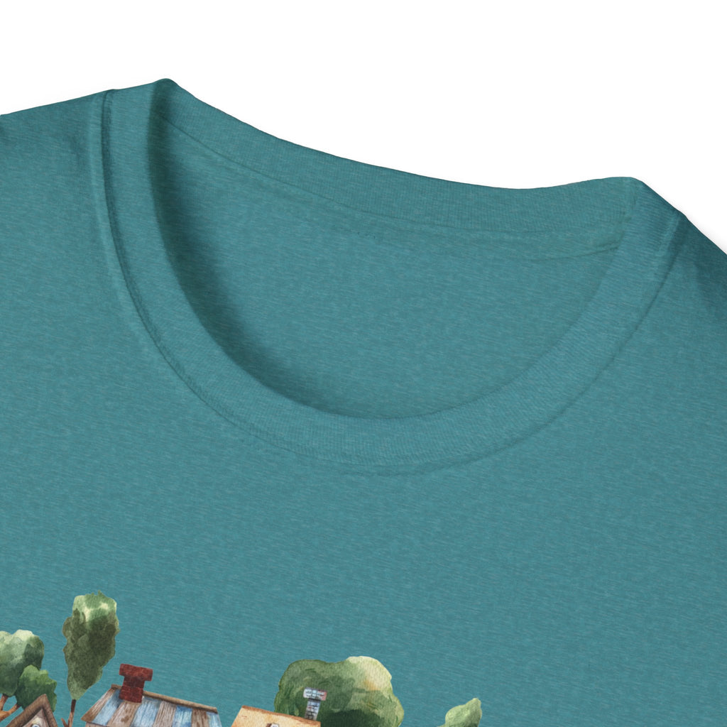 Neighborhood Houses T-Shirt — "Mr. Rogers did not adequately prepare me for the people in my neighborhood"