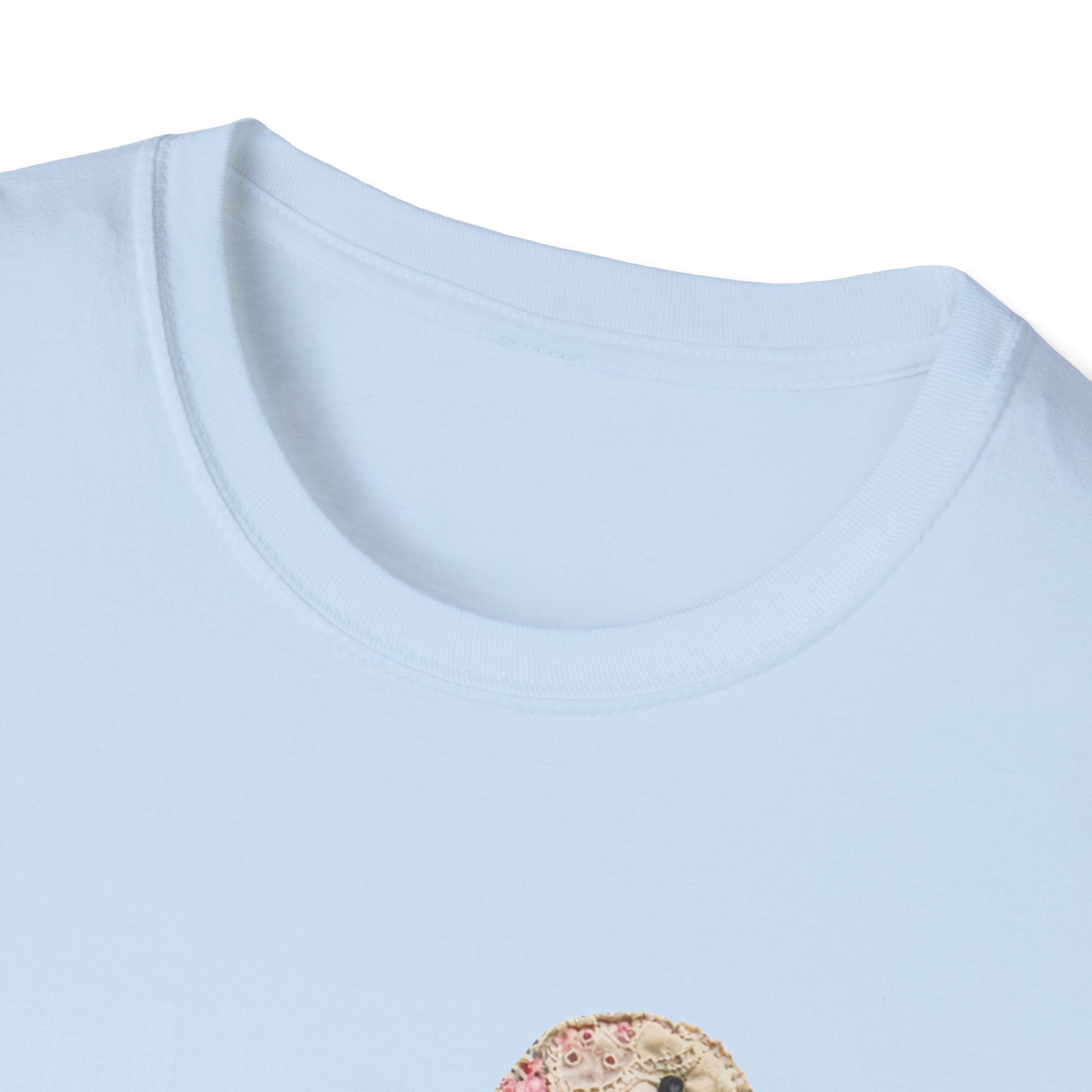 Vintage Patchwork Duck T-Shirt — Cute Floral Goose with Bow Tee