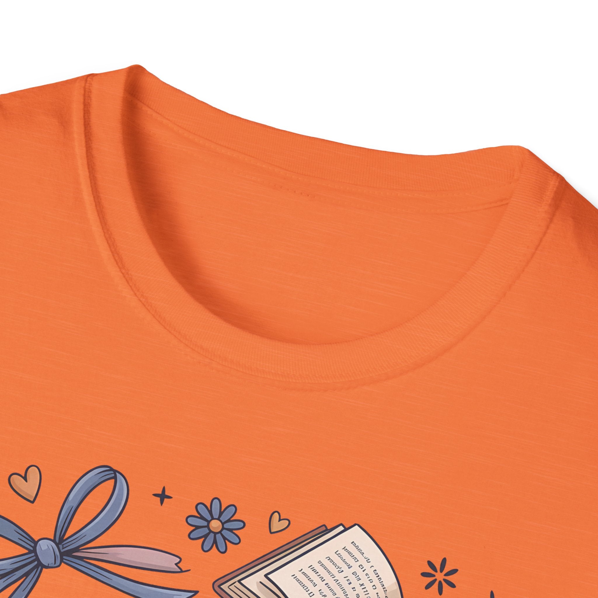 T-Shirt — "Just One More Chapter" Book Lover Tee with Glasses & Coffee