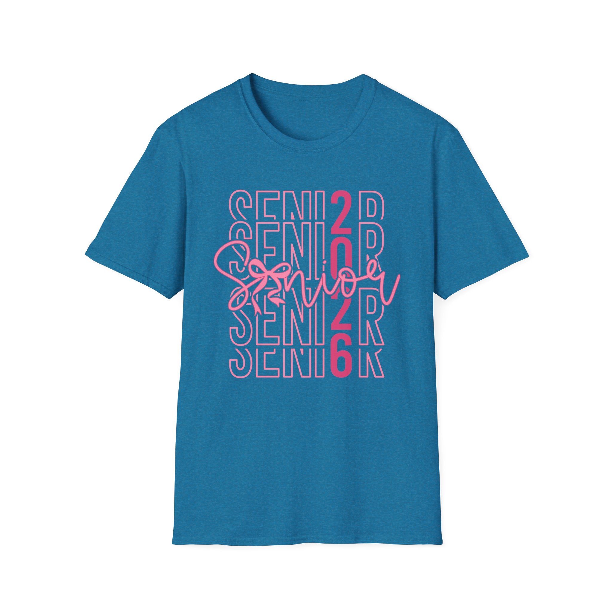Senior 2026 T-Shirt — Pink Script Graduation Tee