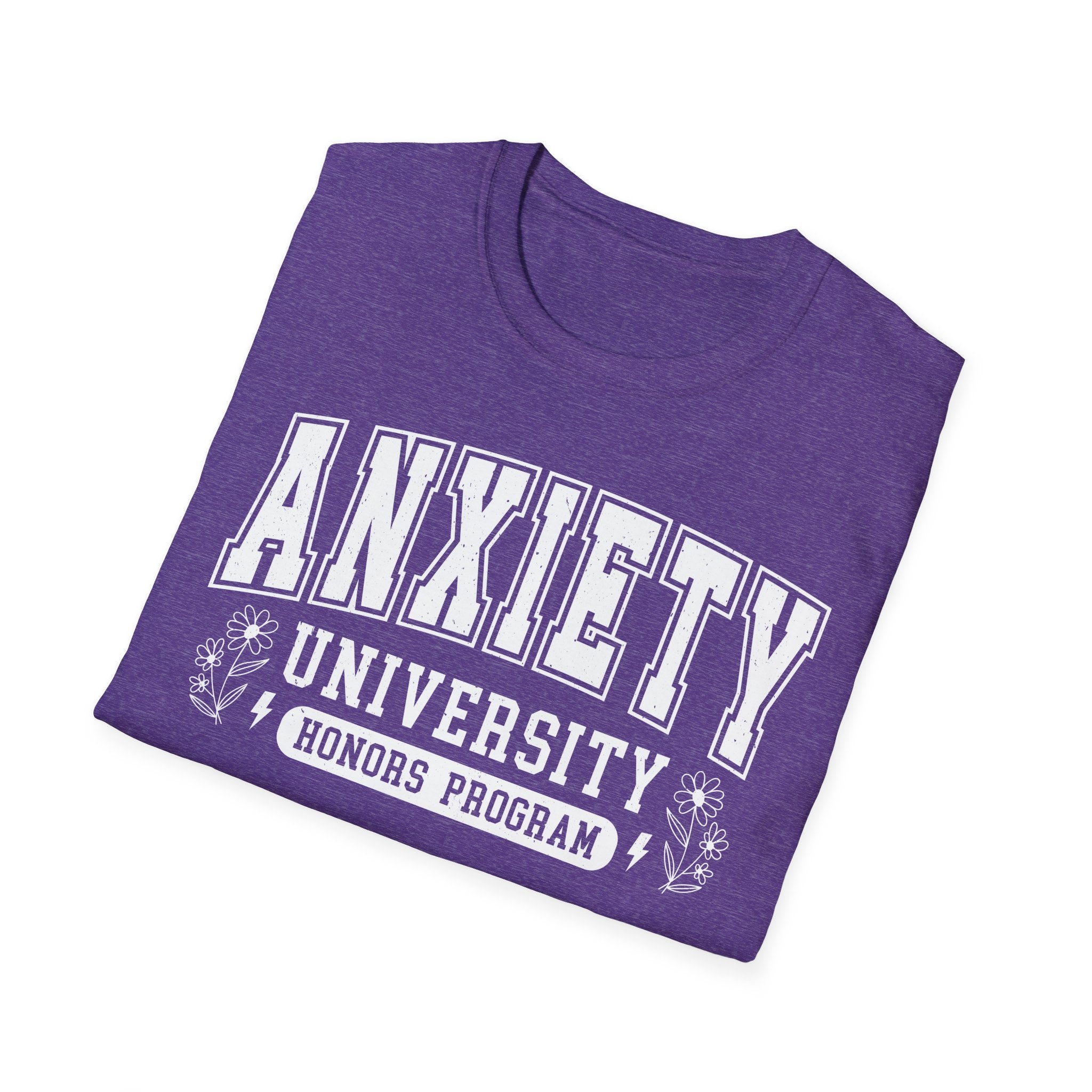 Anxiety University T-Shirt – "Anxiety University Honors Program" College Style Tee