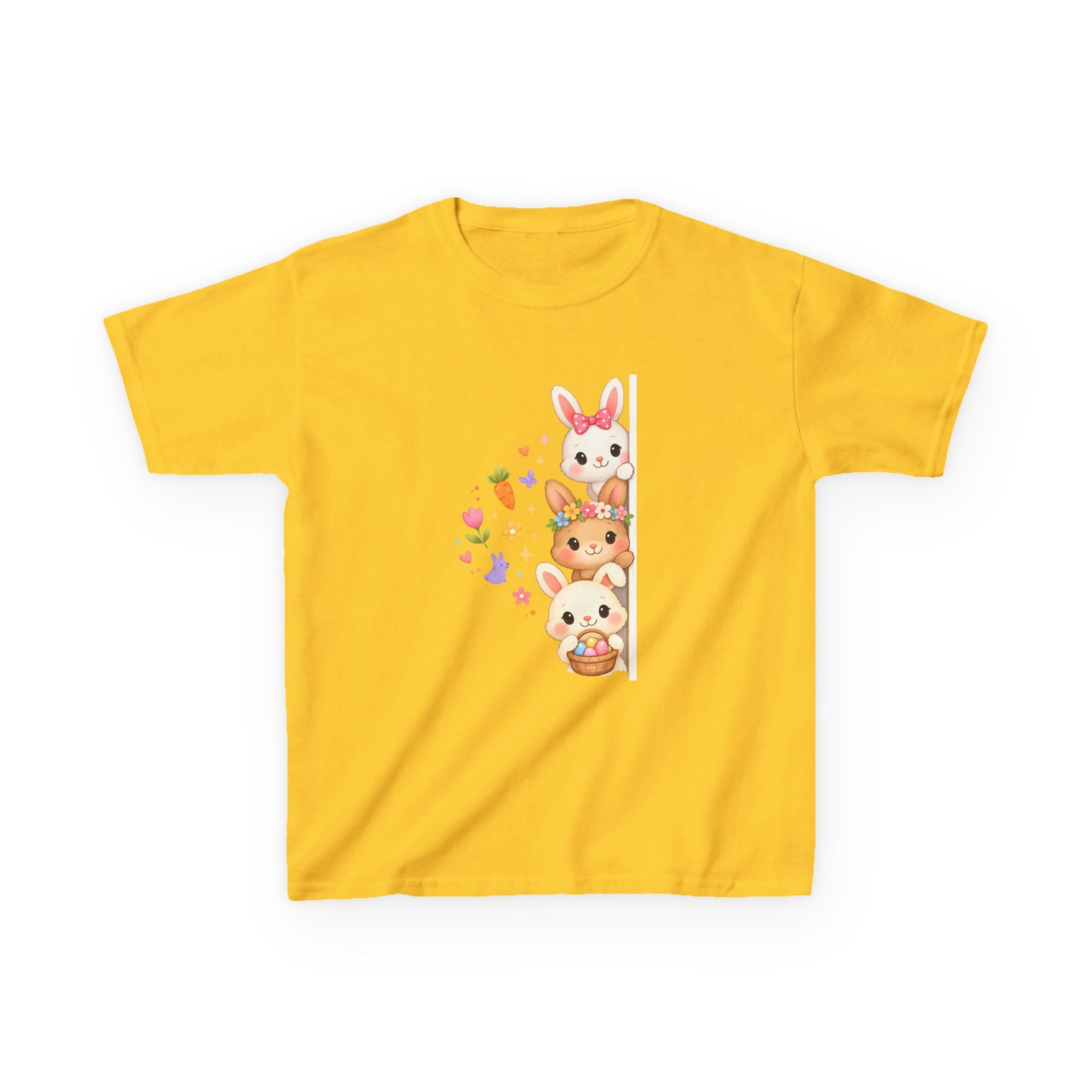 Kids Tee — Cute Stacked Woodland Animals with Bunnies & Squirrel Design